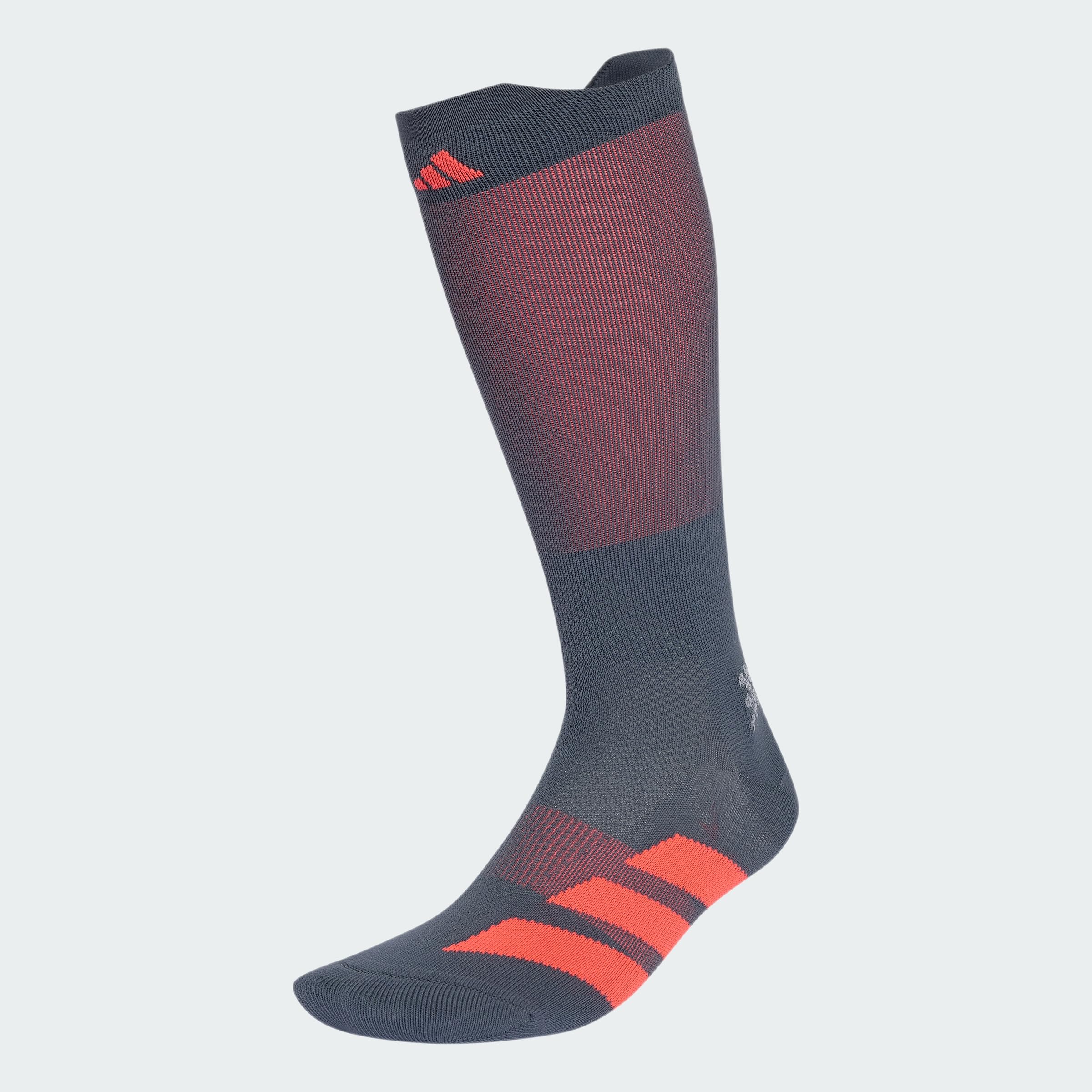 adidas Unisex Running Adizero Calf Sock Socks, onix/Solar Turbo, XL