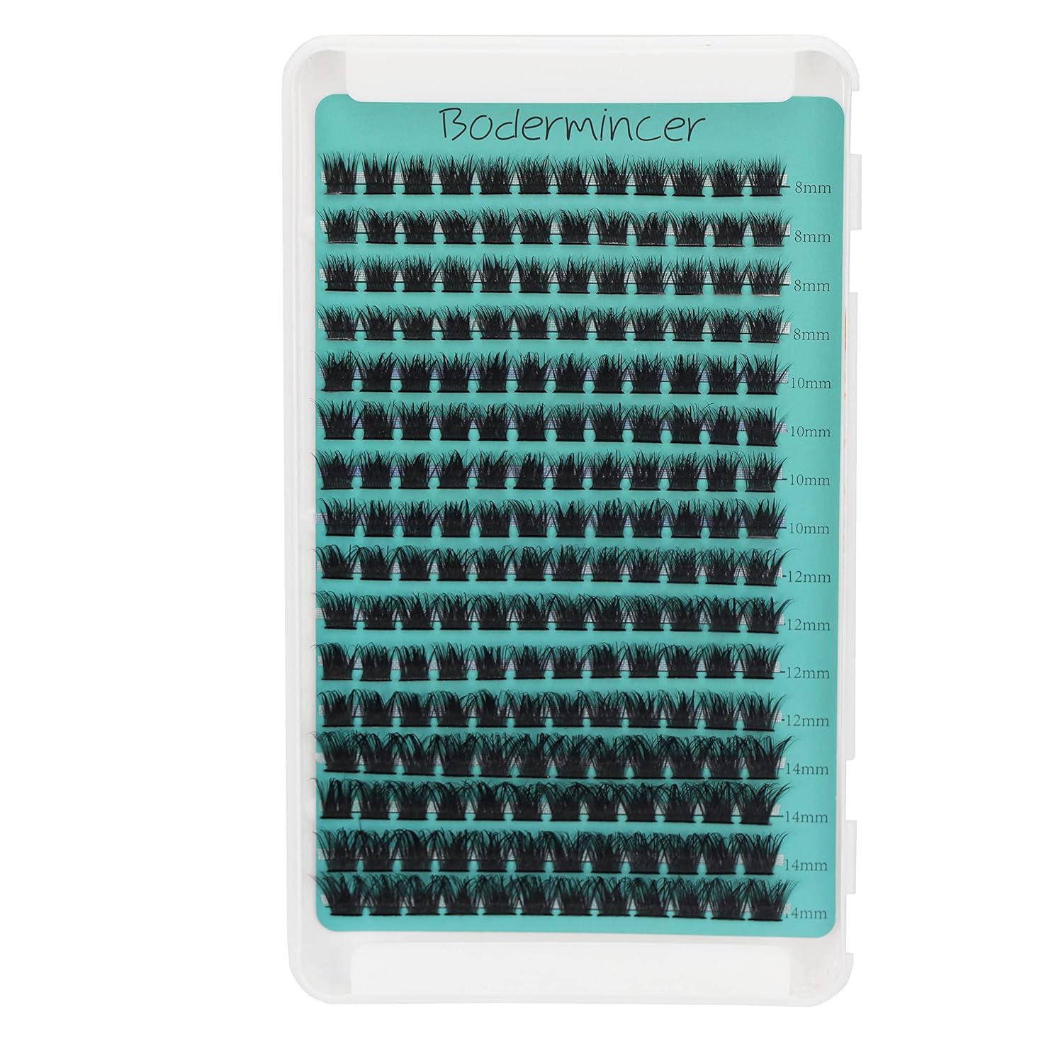 Bodermincer 192 Cluster 8-10-12-14mm Mixed 10-12-14-16mm Mixed 12-14-16-18mm Mixed Individual D Lash Clusters Grafting False Eyelashes Eyelash Extension Individual Lash Bunch (8-10-12-14mm Mixed)
