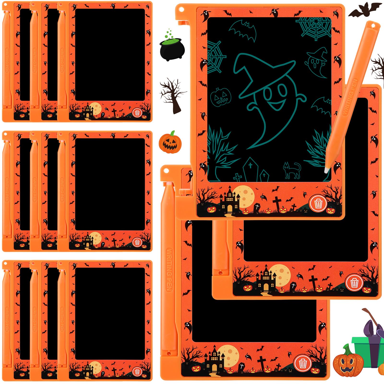 Nezyo Lot de 12 sacs cadeaux d'Halloween pour enfants