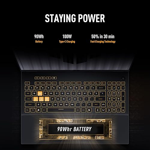 Miniatura 3 de ASUS Portátil para juegos TUF Gaming F16 (2025), pantalla FHD+ 165Hz 1610, procesador Intel Core i5 13450HX, NVIDIA GeForce RTX 5050, DDR5 de 16 GB,