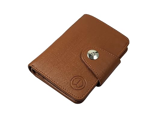 TnW Men's Artificial Leather Traveller Wallet(Tan)