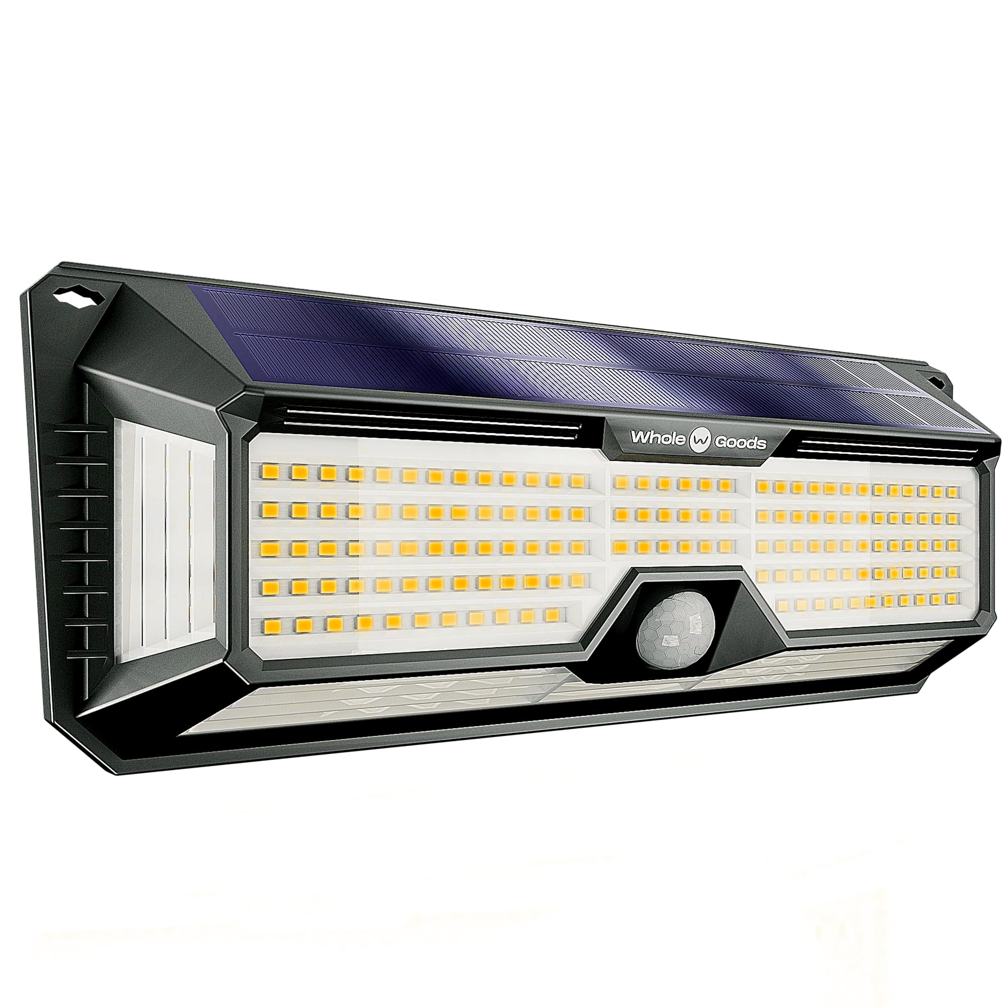 LazyPro Solar Lights Outdoor Super-Bright 298 LEDs 2500lm - LED Solar Motion Sensor Lights Outdoor - for Wall, Post, Pathway up to 1600 sq ft - Solar Battery Powered 4400 mAh