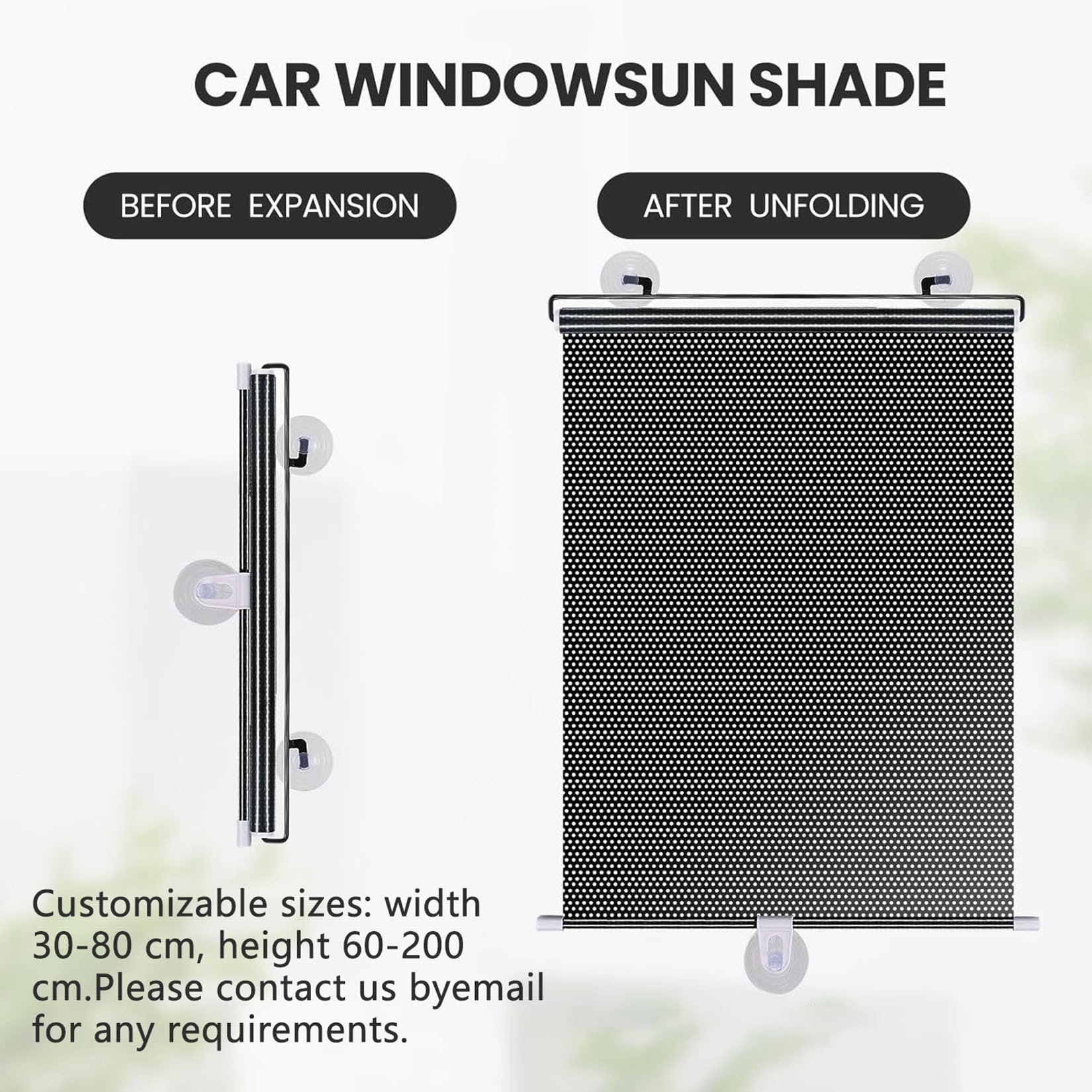78X200cm Tenda oscurante protezione solare UV con Ventosa Tenda avvolgibile | Senza Forare Persiane Temporanea Isolamento Termico,Tende Per La Privacy,per Cucina Casa Ufficio Personalizzabili