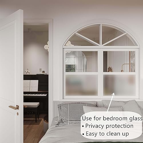 Miniatura 6 de Heroad Marca 1 rollo de papel de contacto mate transparente esmerilado cubierta de libro 17.7 pulgadas x 5 pies y 1 rollo transparente cubierta de