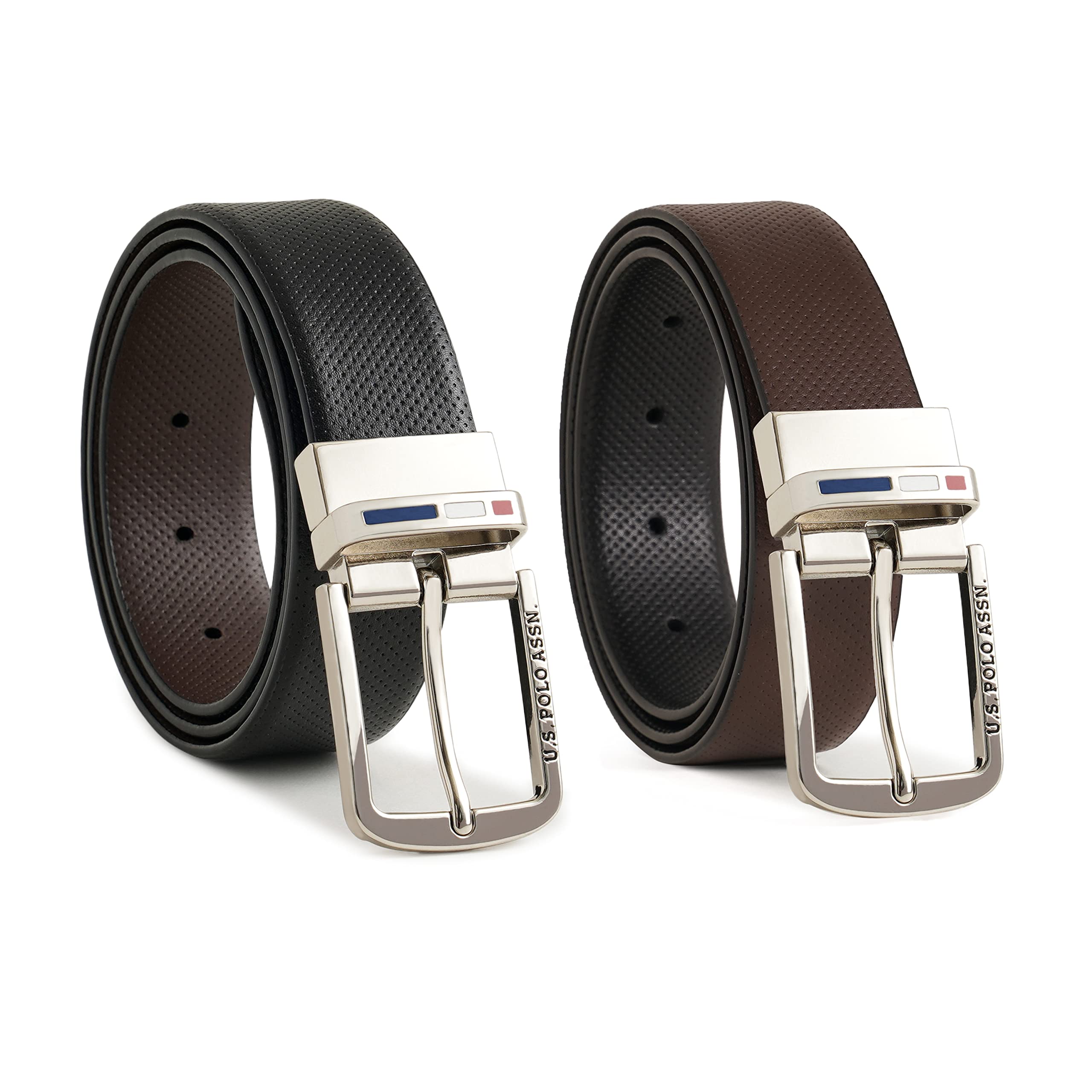 u.s. polo assn. Leather Rome Men's Casual Multi Color Belt-picture-15