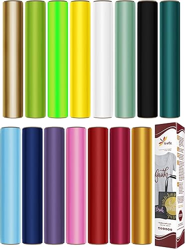 Firefly Craft - Lámina de vinilo de transferencia de calor, vinilo HTV para planchar para usar con Cricut y Silhouette, 12x20pulgadas cada una disponible en Yaxa El Salvador