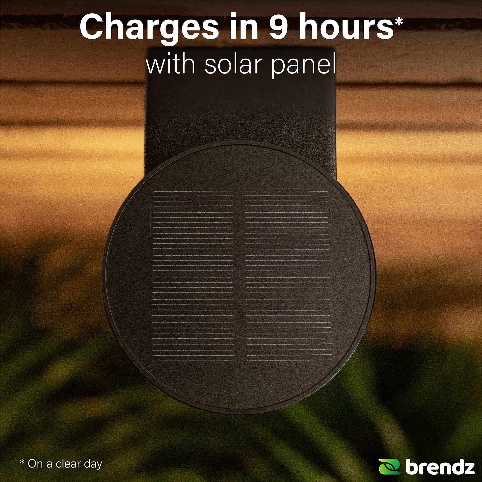 Brendz Applique de pared exterior solar: 50 lúmenes, Impermeable IP44, lámparas solar de pared para exteriores, Luz blanca cálida 3000k, tipo Accra (4 piezas)