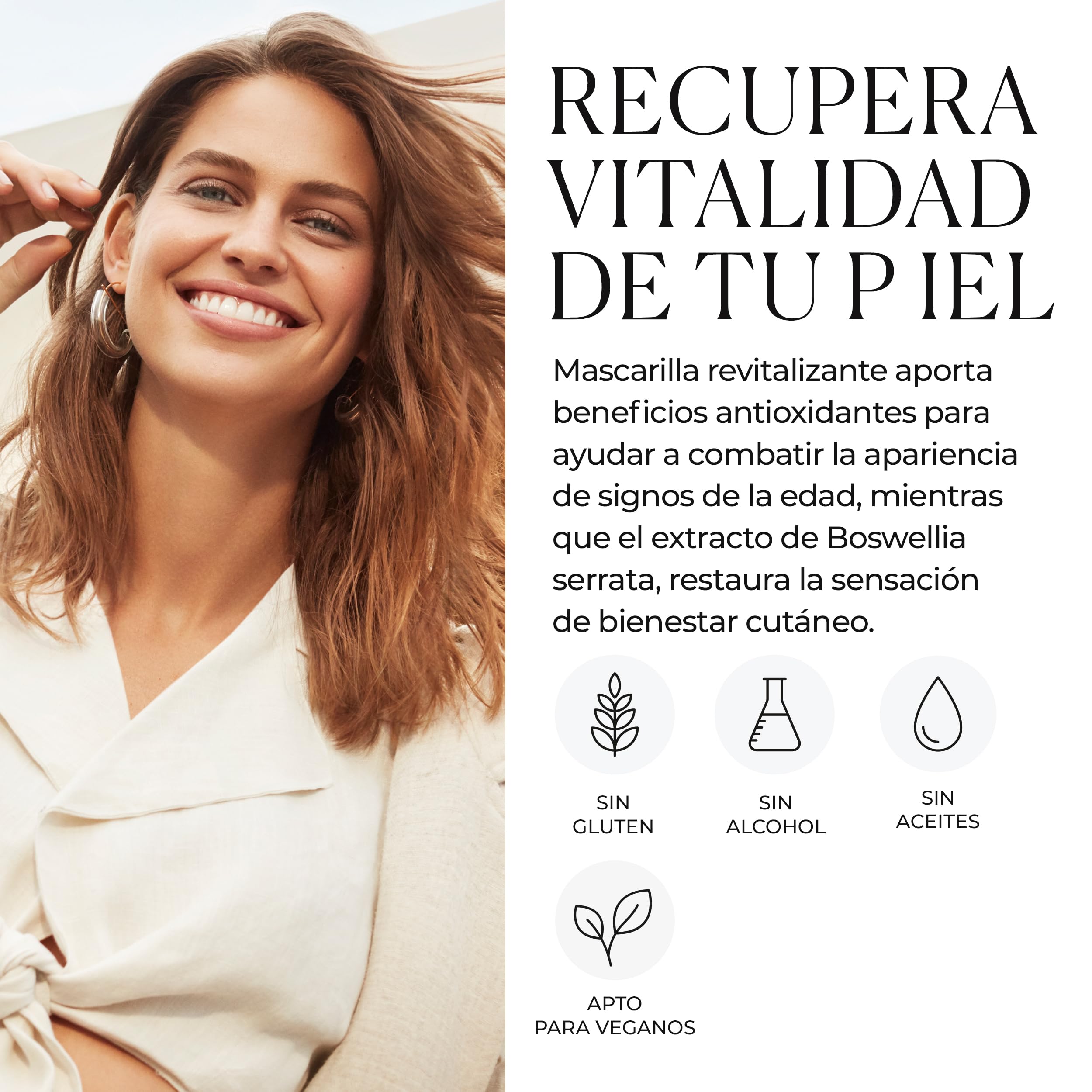 Natura Bissé Essential Shock Intense Mask | Mascarilla Facial Hidratante y Revitalizante con Té Verde - 75 ml