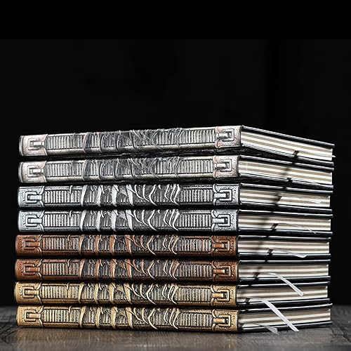 Miniatura 6 de Cuaderno de escritura en relieve de dragón 3D con juego de bolígrafos, diario DND de tapa dura, hecho a mano, diario de viaje, accesorios de RPG,