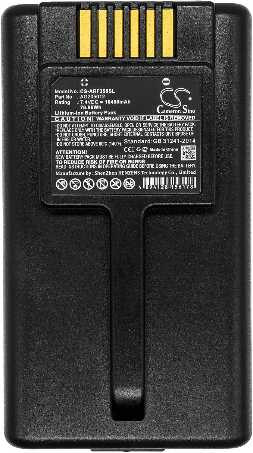 Cameron Sino Battery for AeroFlex IFR, Marconi PN:AeroFlex AG205012 10400mAh / 76.96Wh