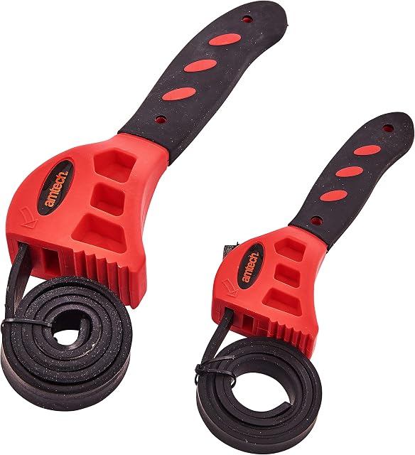Amtech S0875 2 Piece Strap Wrench Set