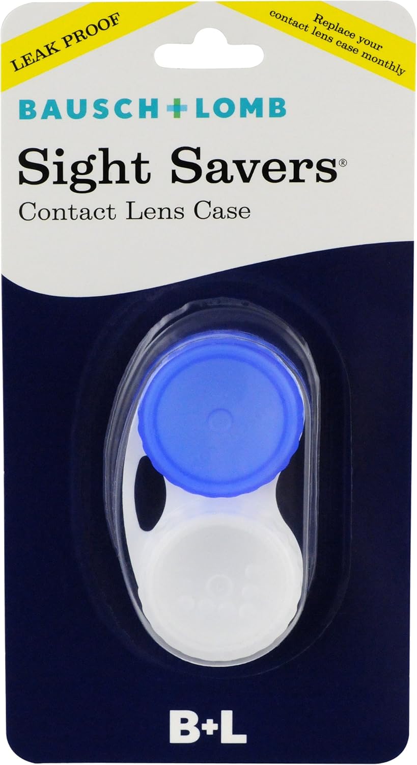Contact Lens Case by Bausch & Lomb, Compact, Durable, Leak Proof : Health & Household