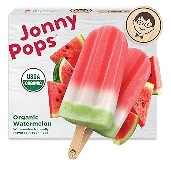 JonnyPops® Organic Watermelon Frozen Pops 8ct