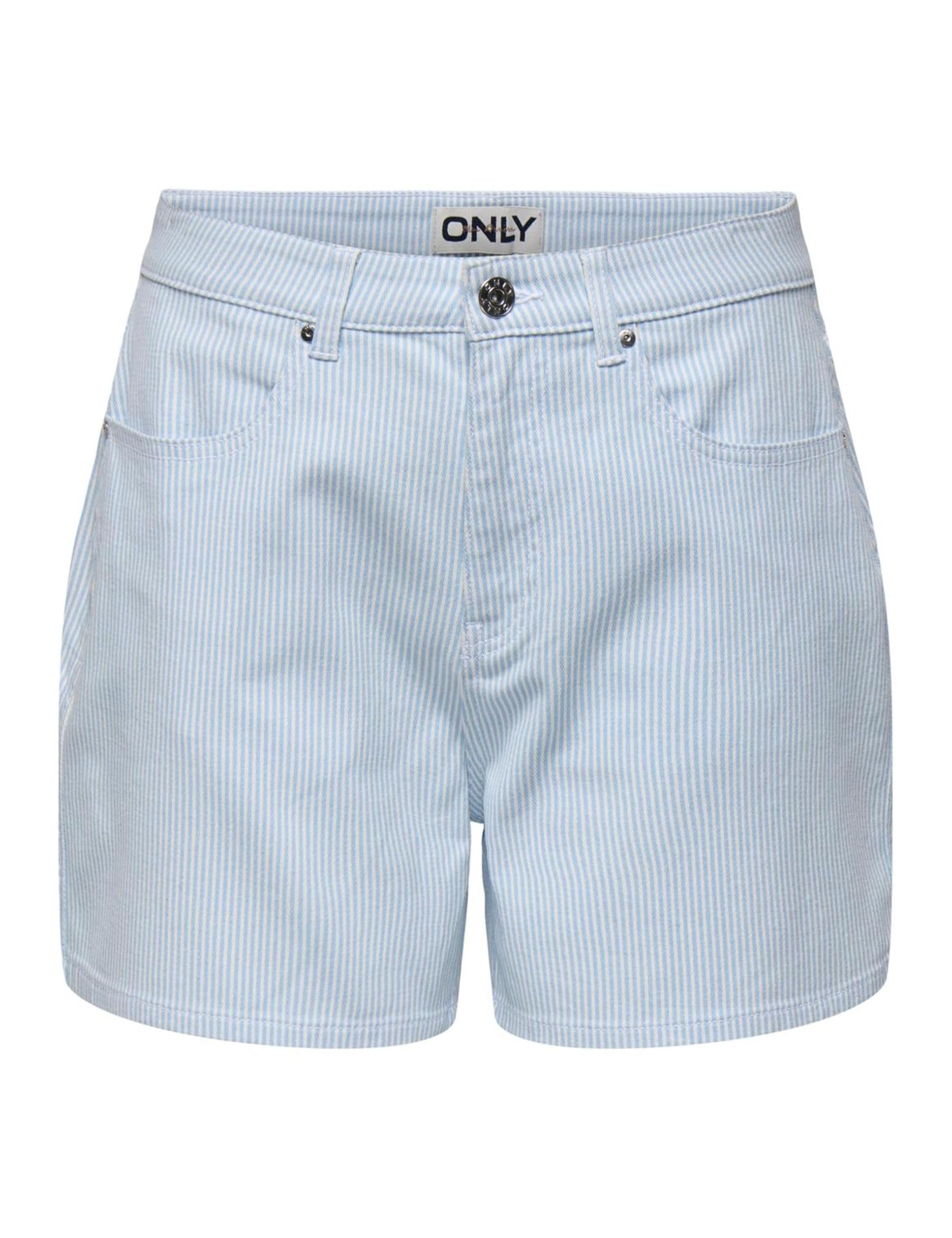 Onlvox Hw Stripe Shorts PNT, Cloud Dancer, XS