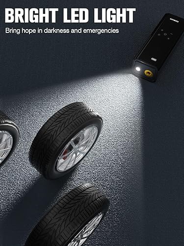Miniatura 6 de GOOLOO Compresor de aire portátil GT150, inflador de neumáticos, bomba de aire inalámbrica 4 veces más rápida de 150 PSI para neumáticos de