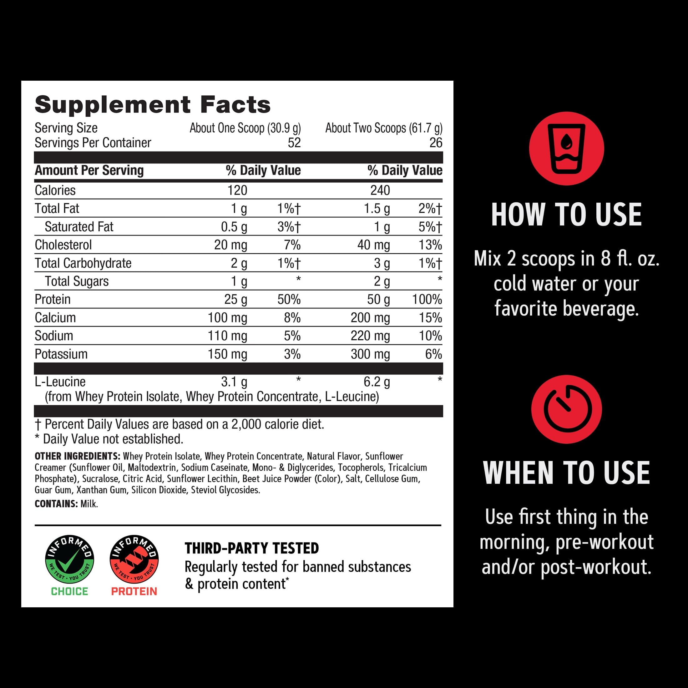 GNC AMP New Wheybolic, Strawberries & Cream, 56.6 oz, 26 Servings — Amazon image 8