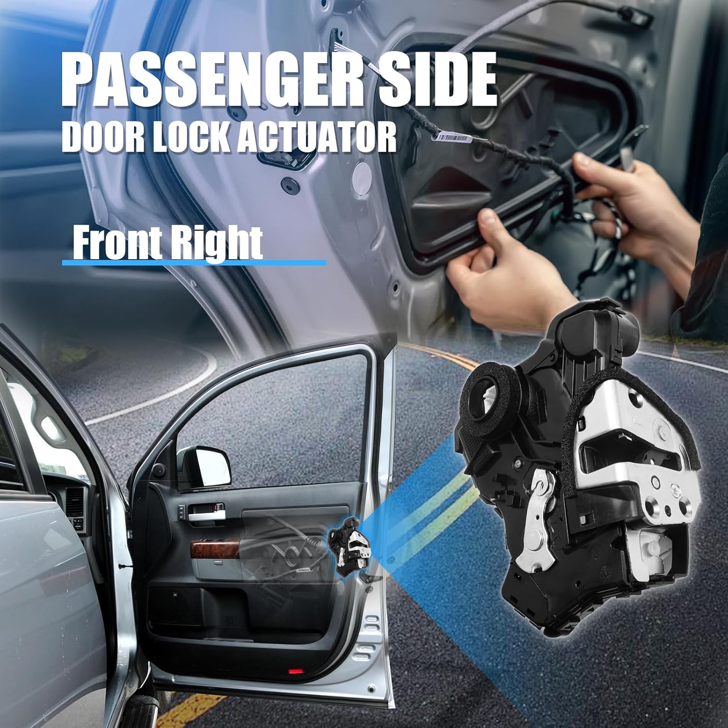Door Lock Actuator | Front Left Driver Side | Compatible with Toyota 4Runner Camry Tundra Sequoia Lexus ES350 GS350 LS460 RX450h Scion tC xB xD | Replaces 69040-0C050 69040-06180 931-401