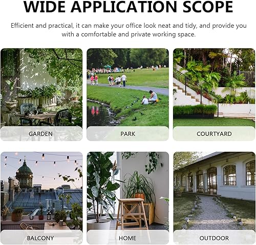 Miniatura 7 de Zerodeko Soporte plegable para divisor de habitación, soporte de pantalla de privacidad, base de división de pies, base de valla, borde