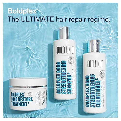 Miniatura 7 de BOLD UNIQ BoldPlex 4 Bond Strengthening Protein Shampoo para cabello seco dañado, fórmula hidratante para tipos de cabello rizado, seco, teñido,