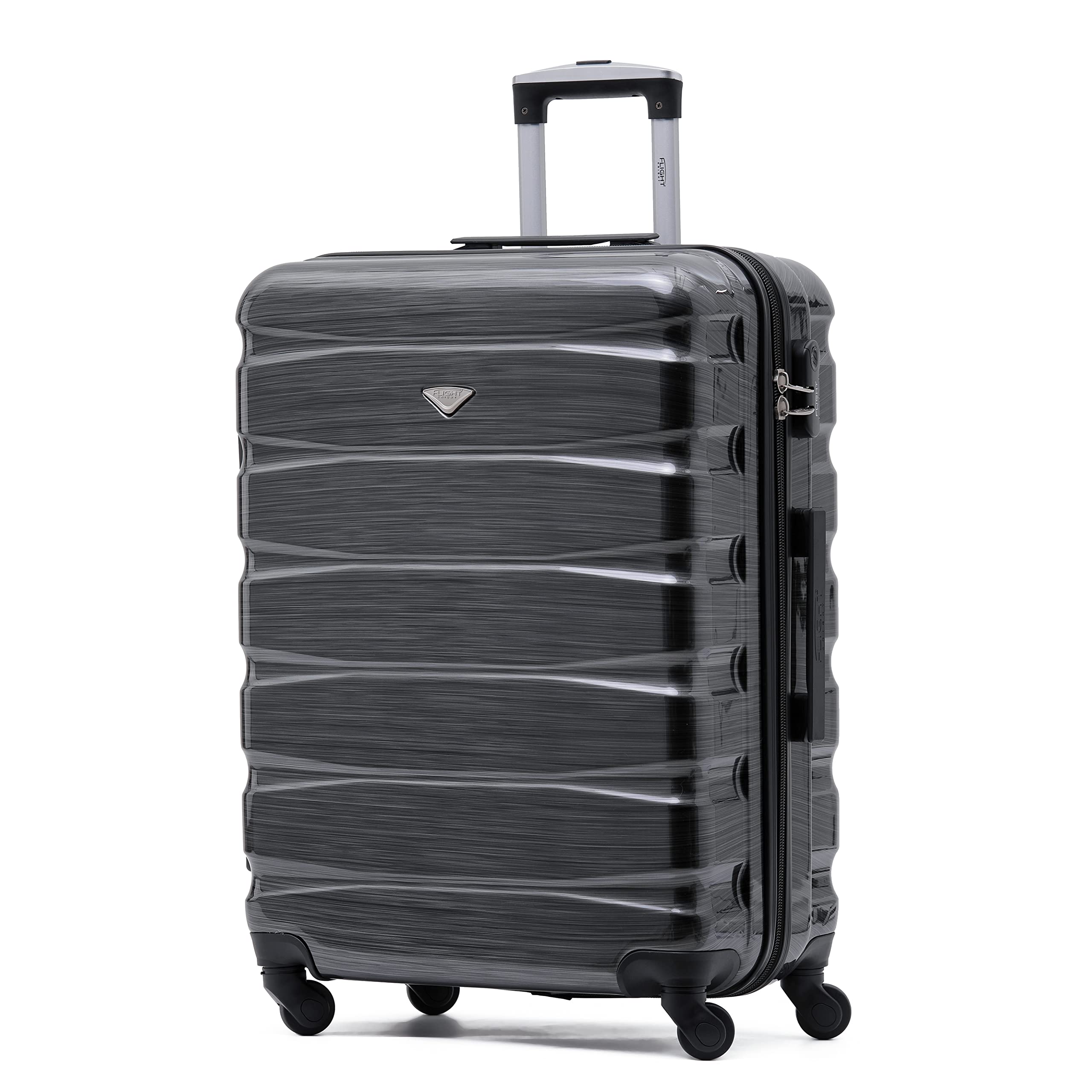 Flight Knight Lightweight 4 Wheel ABS Hard Case Medium Suitcase Approved for Over 100 Airlines Including easyJet, British Airways, Ryanair, Jet2, Emirates & Many More - Check-in Medium Size 25" — view 116