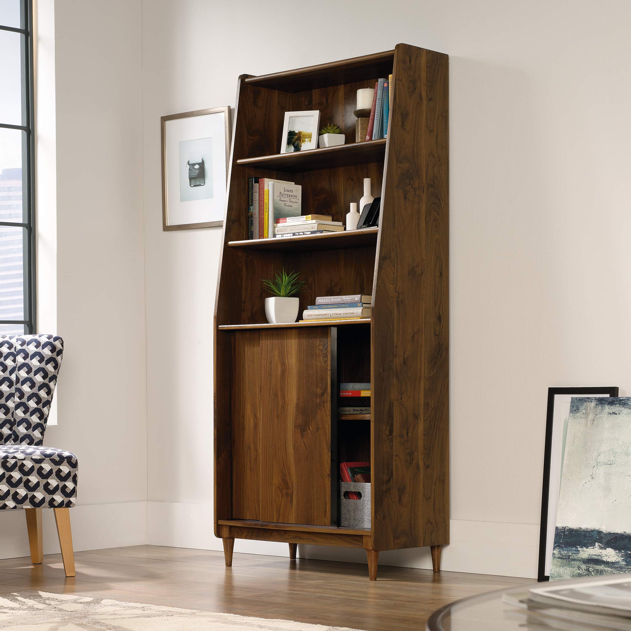 Amazon.com: Sauder Harvey Park Wide Bookcase/ Book shelf, Grand