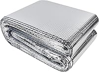 winemana 48" x 20FT Reflective Window Insulation Roll - Double-Sided Aluminum Foil Heat Shield for Windows, RV, Garage Doors, Year-Round Protection