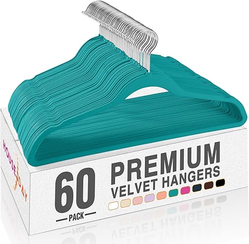 Miniatura 76 de HOUSE DAY - Perchas de terciopelo antideslizantes para trajes (60 unidades)