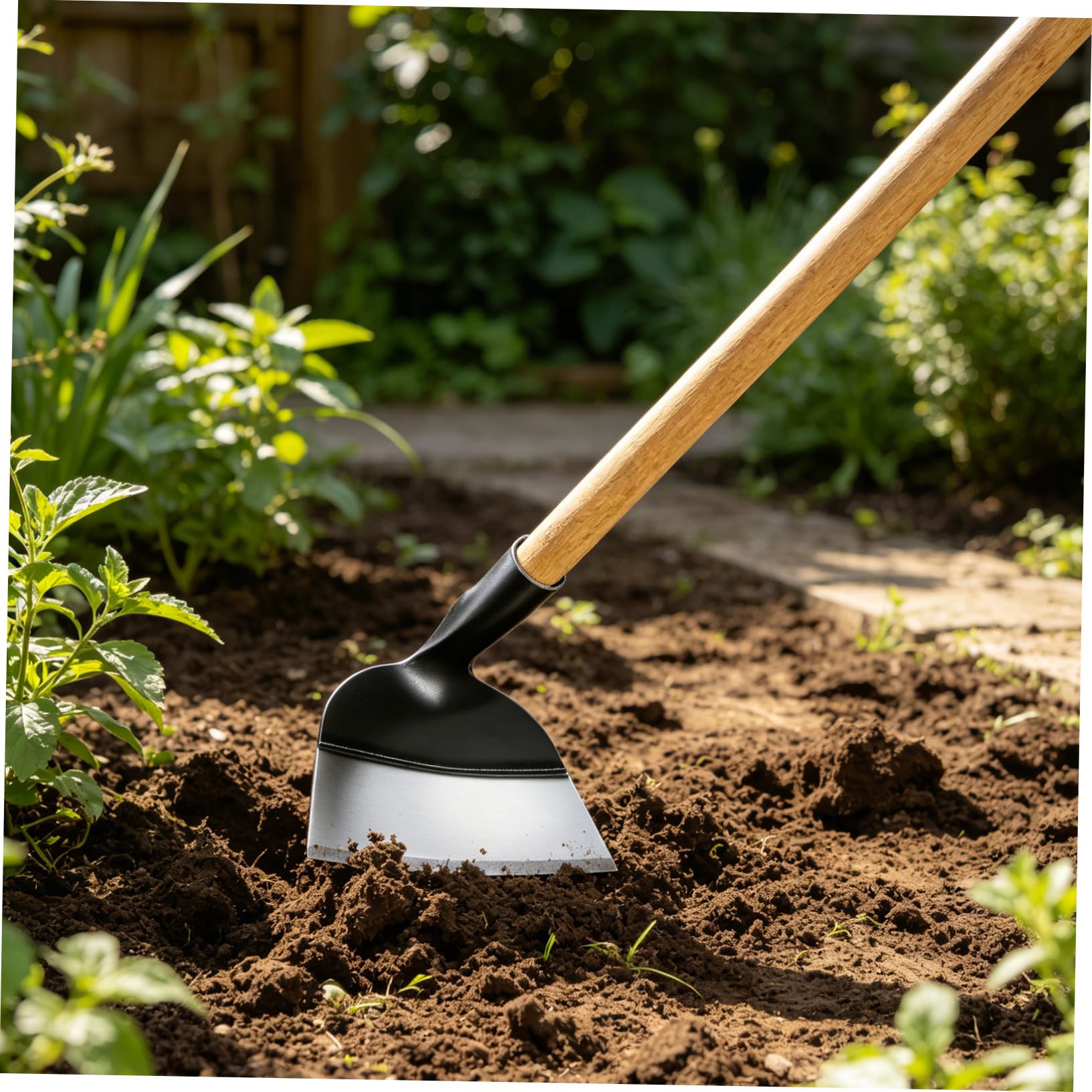 Attrezzo da Giardinaggio Manuale per Diserbo in Acciaio Resistente Impatto senza Manico, Strumento per Erbacce e Lavoro del Terreno per Agricoltori e Giardinieri
