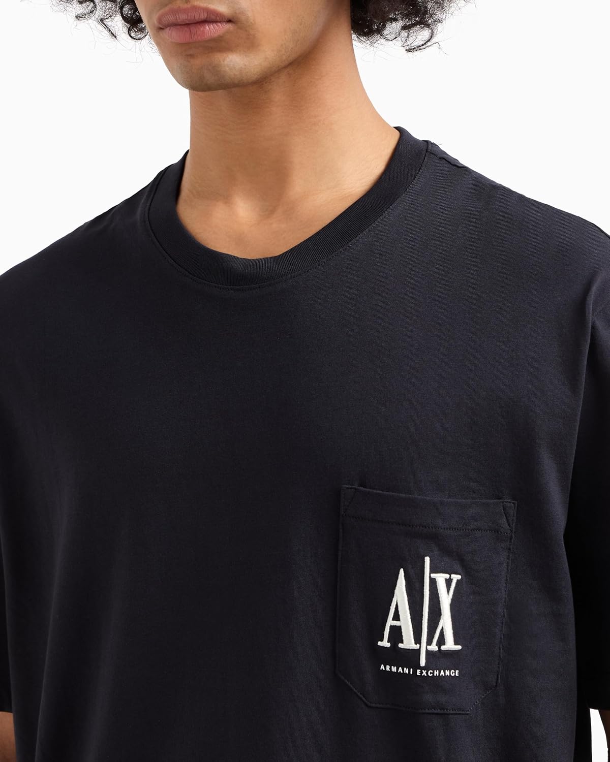 Armani Exchange Mens Icon Pocket Logo Tee - Image 2