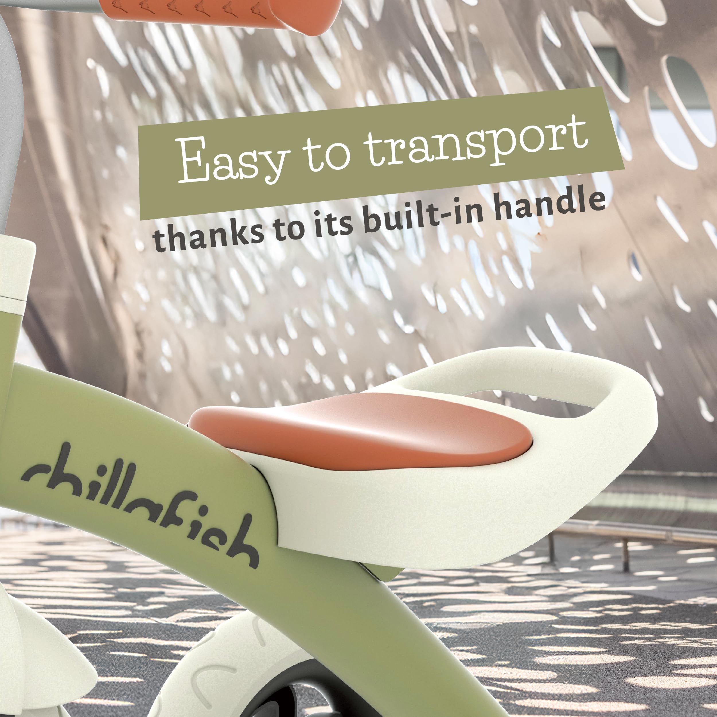 Chillafish Ziggi Dreirad für Kleinkinder – Robustes und sicheres Kinderfahrzeug für motorische Entwicklung, Outdoor-Abenteuer und spielerisches Lernen CPZG01OLI