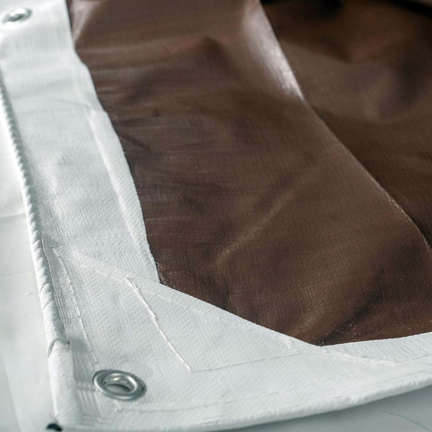 Exclusive Discount 80% Offer HydraTarp 16ft X 20ft Heavy Duty Waterproof Tarp - 14mil Thick - White / Brown Reversible Tarp