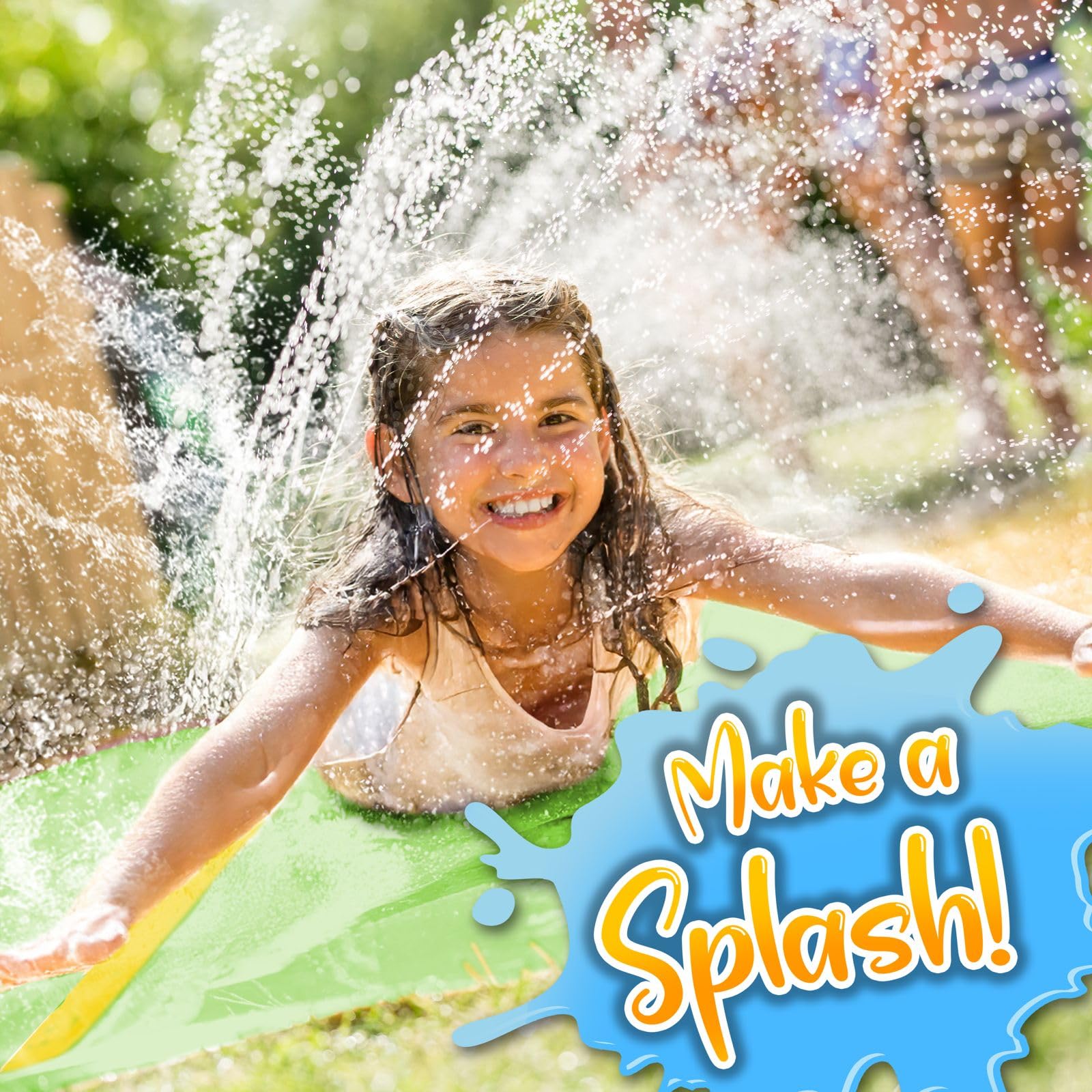 Stargo 18 x 5 ft - Slip Splash and Slide, Water Slides for Kids - Backyard waterslide for Kid Outdoor Fun Summer Water Toys, Water Activities for Kids and adults for backyard fun, Ages 4-8, 5 6 7 8-12