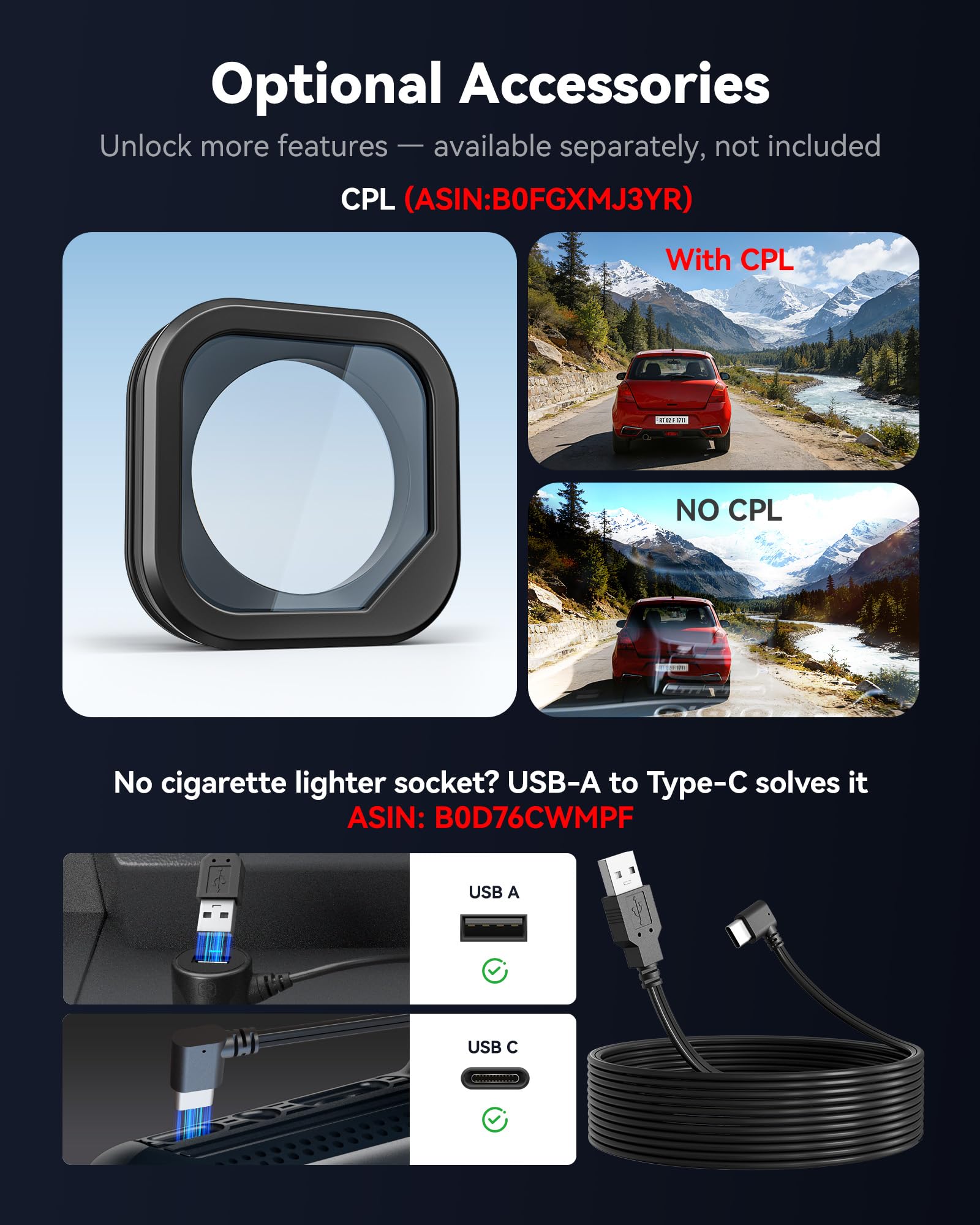 REDTIGER F17 4K Dash Cam - Triple Camera Security -8 REDTIGER F17 4K Dash Cam - Triple Camera Security -8