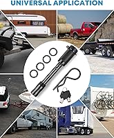 Vista 7 de Kohree - Juego de clavija de seguridad para receptor de enganche de remolque de 5/8 pulgadas, con llaves iguales, para enganches de remolques
