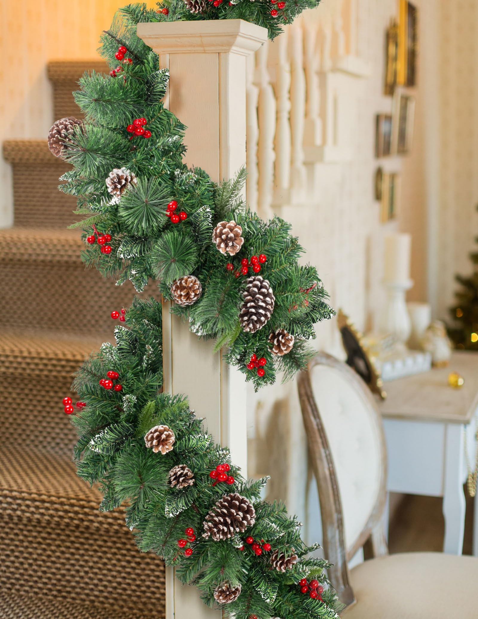 Corona De Decoración Navideña, Corona De Puerta, Corona De G | Meses