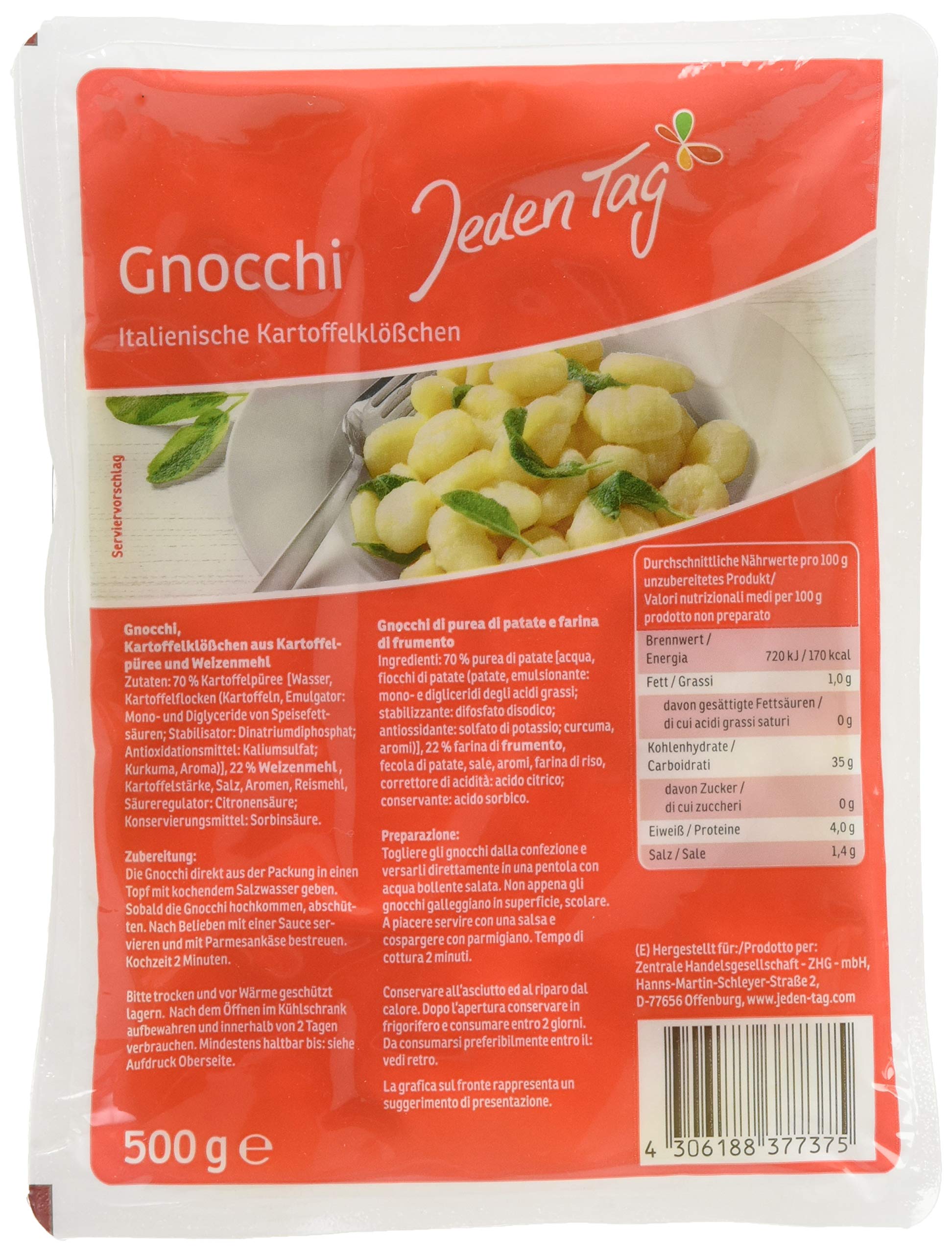 gnocchi aufbewahren Jeden Tag Gnocchi, 500g Lebensmittel & Getränke Pencil Pro Food Container Dönerbox mit Farbe:Pale Tuscany Emi