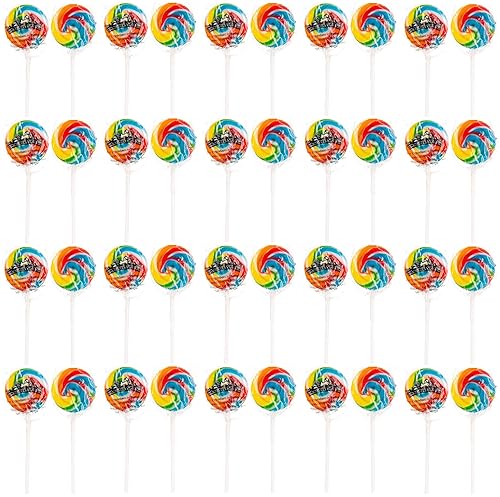 Miniatura 6 de Rainbow Swirl Pops - 40 ventosas