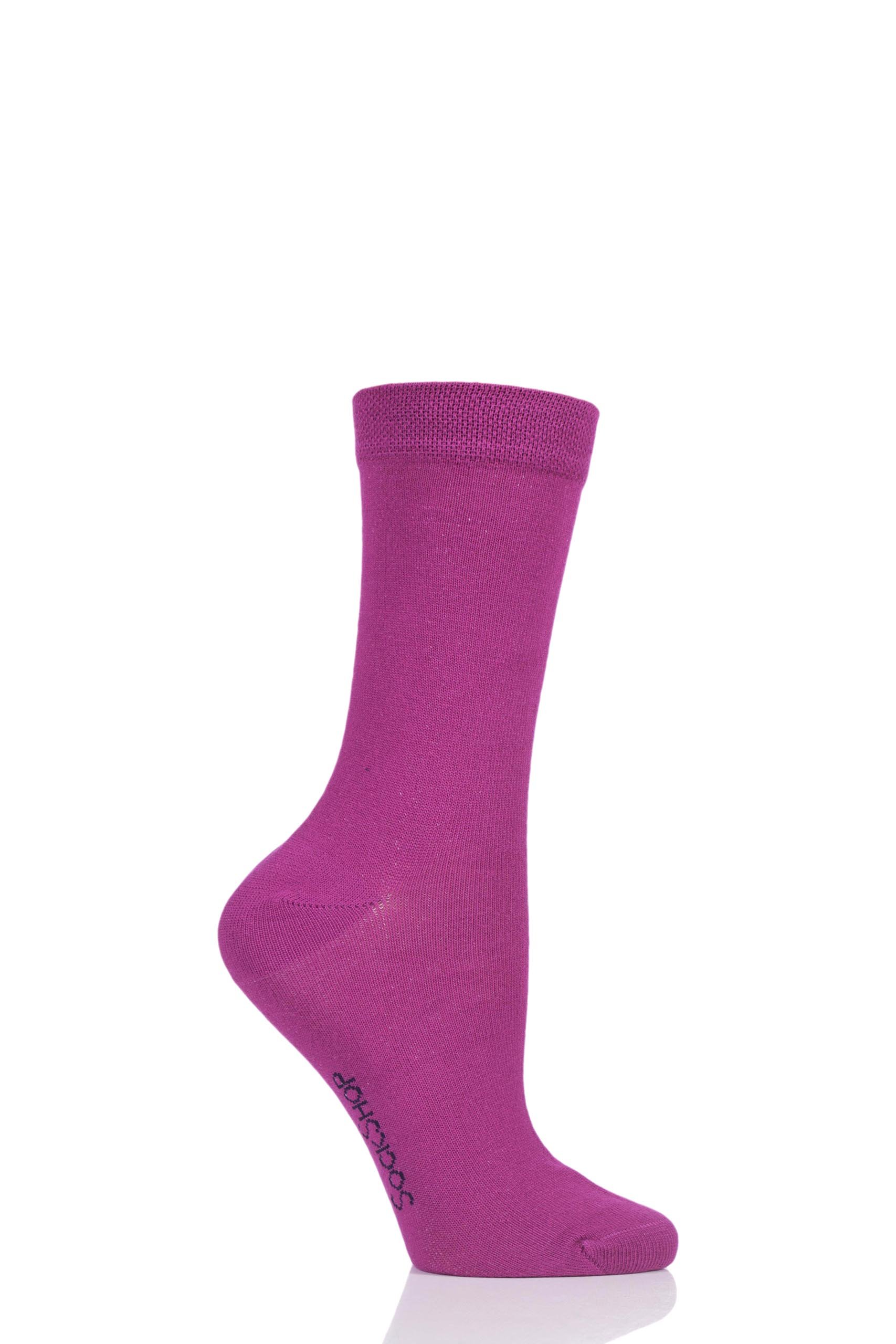 Sockshop Women's Kiss From A Rose Colour Burst Vibrant Bamboo Socks With Smooth Toe Seams Pack Of 1 4-8