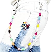 Vista 70 de Cadenas punk unisex para pantalones, cadenas de cinturón de alta resistencia, pantalones de hip hop, cadena de jeans con cierres de langosta