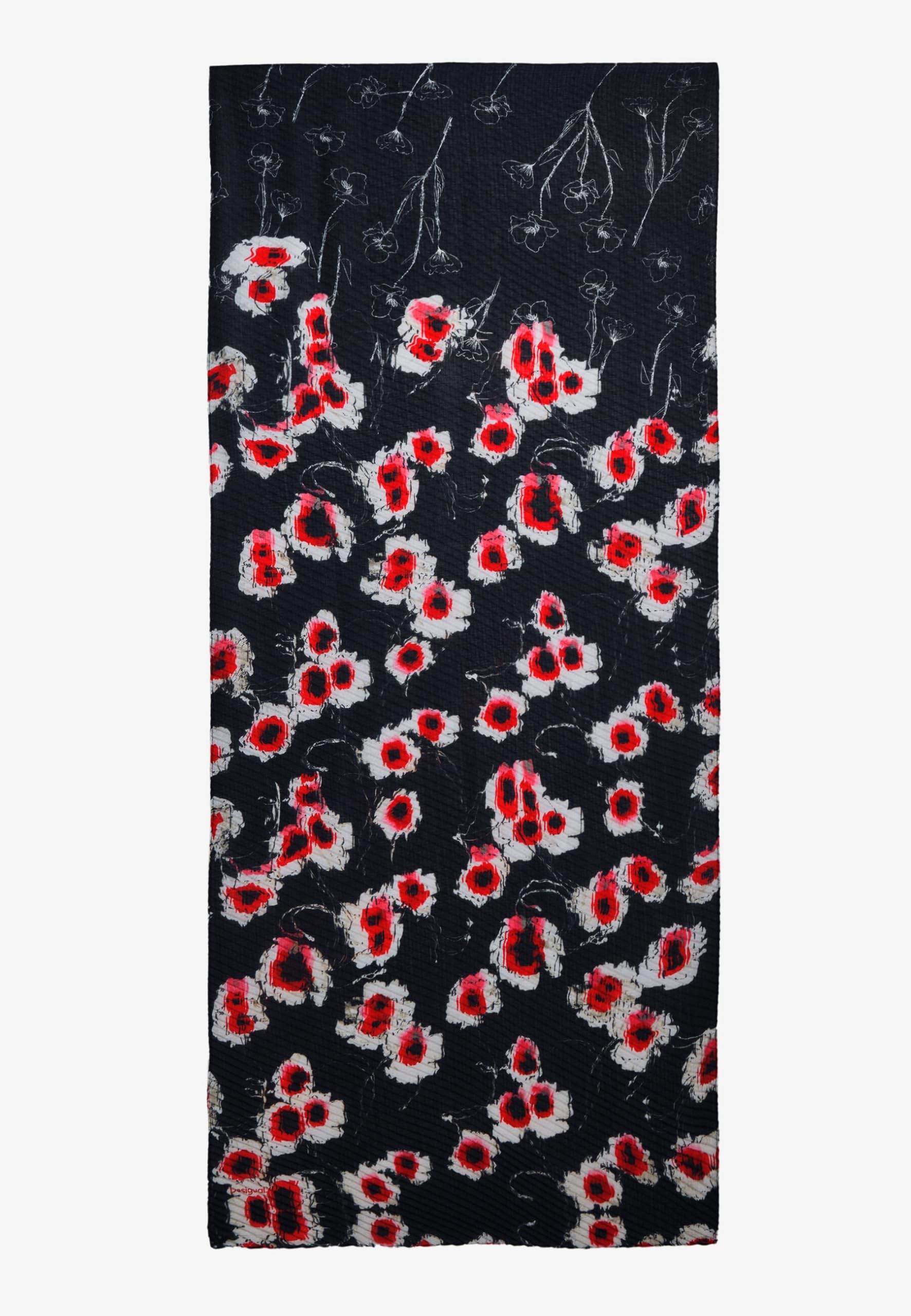 FOU_DOT FLOWER RECTANGLE, 2000 BLACK, U