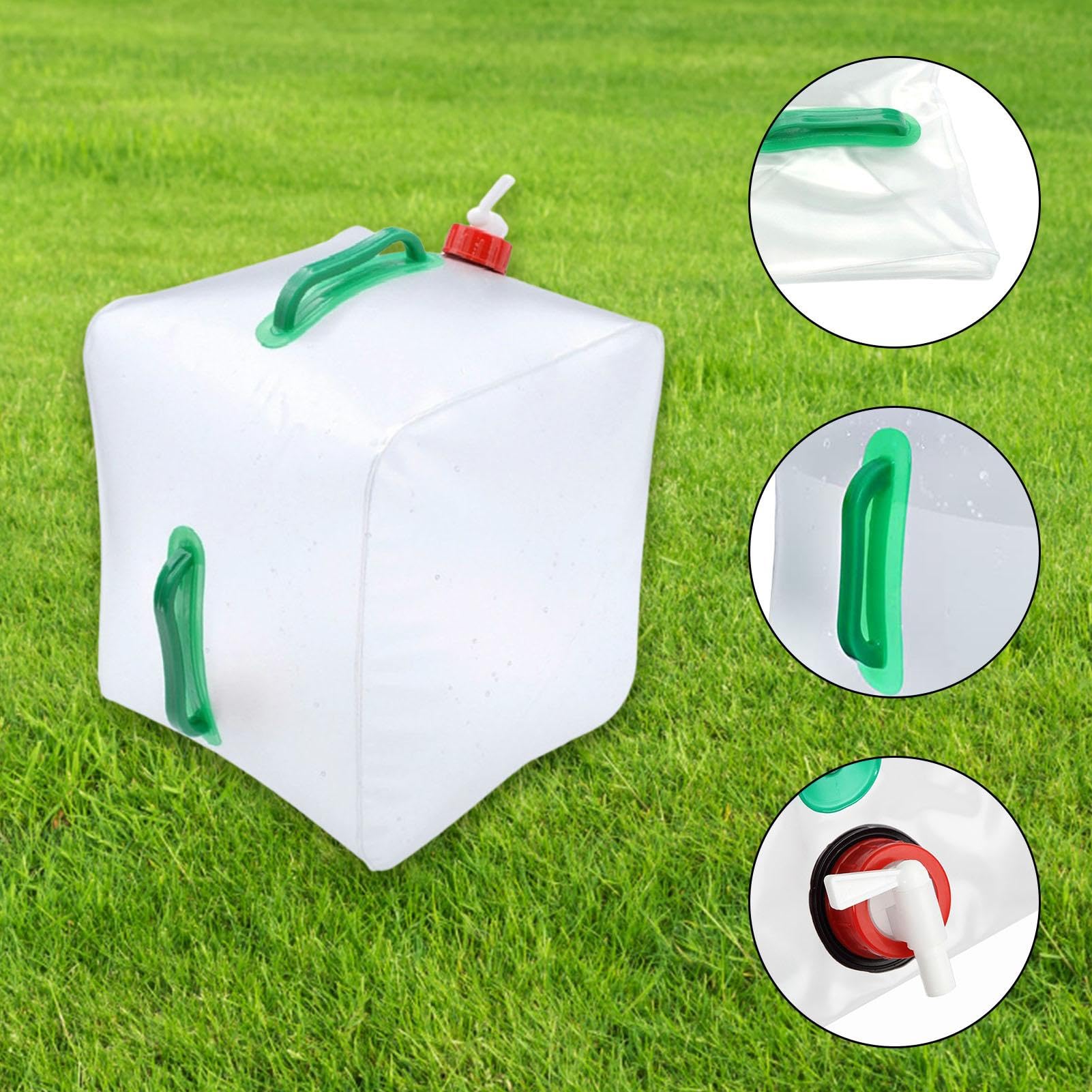 Sacca D'Acqua Pieghevole Da Campeggio - 7,9 Litri Portatile E Senza Perdite - Foto 10