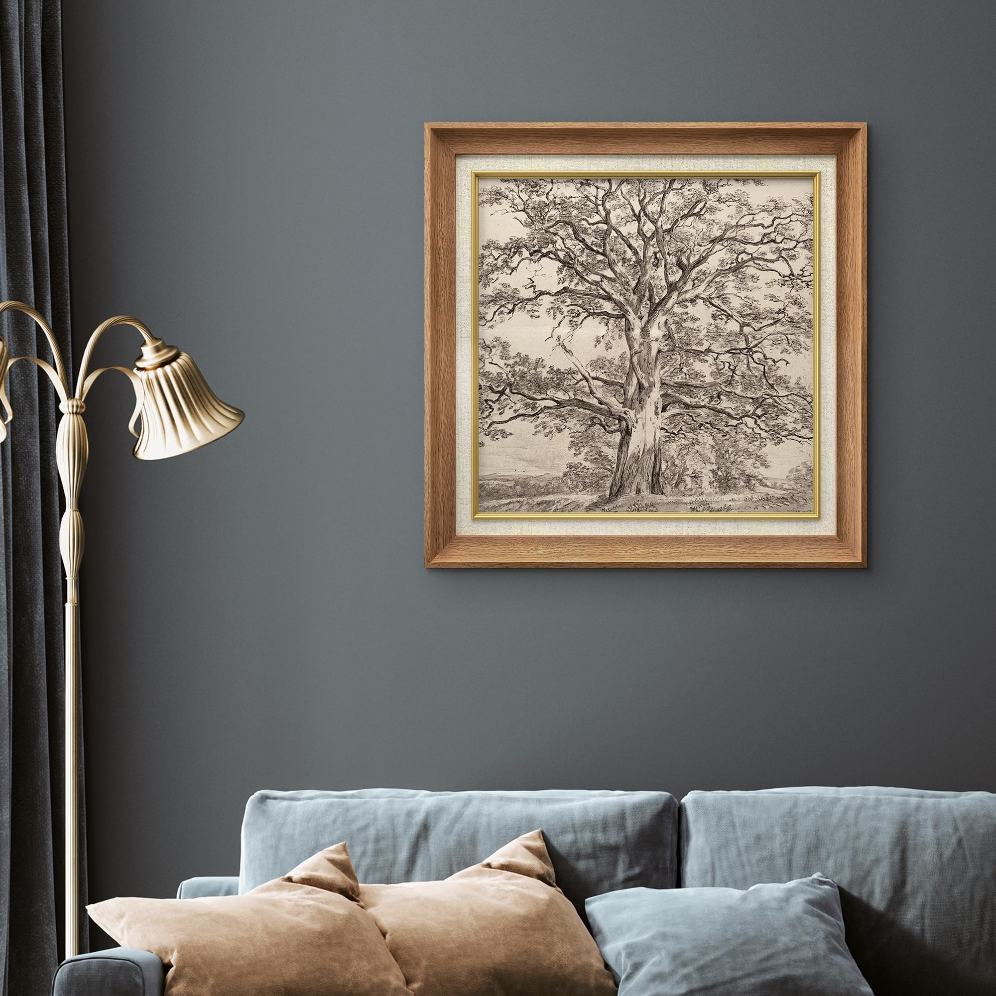 Amazon.com: MUDECOR Premium Framed Wall Art Forest Tree Sketches