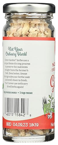 Miniatura 2 de Green Garden Liofilizado sin GMO jengibre picado 032 onzas