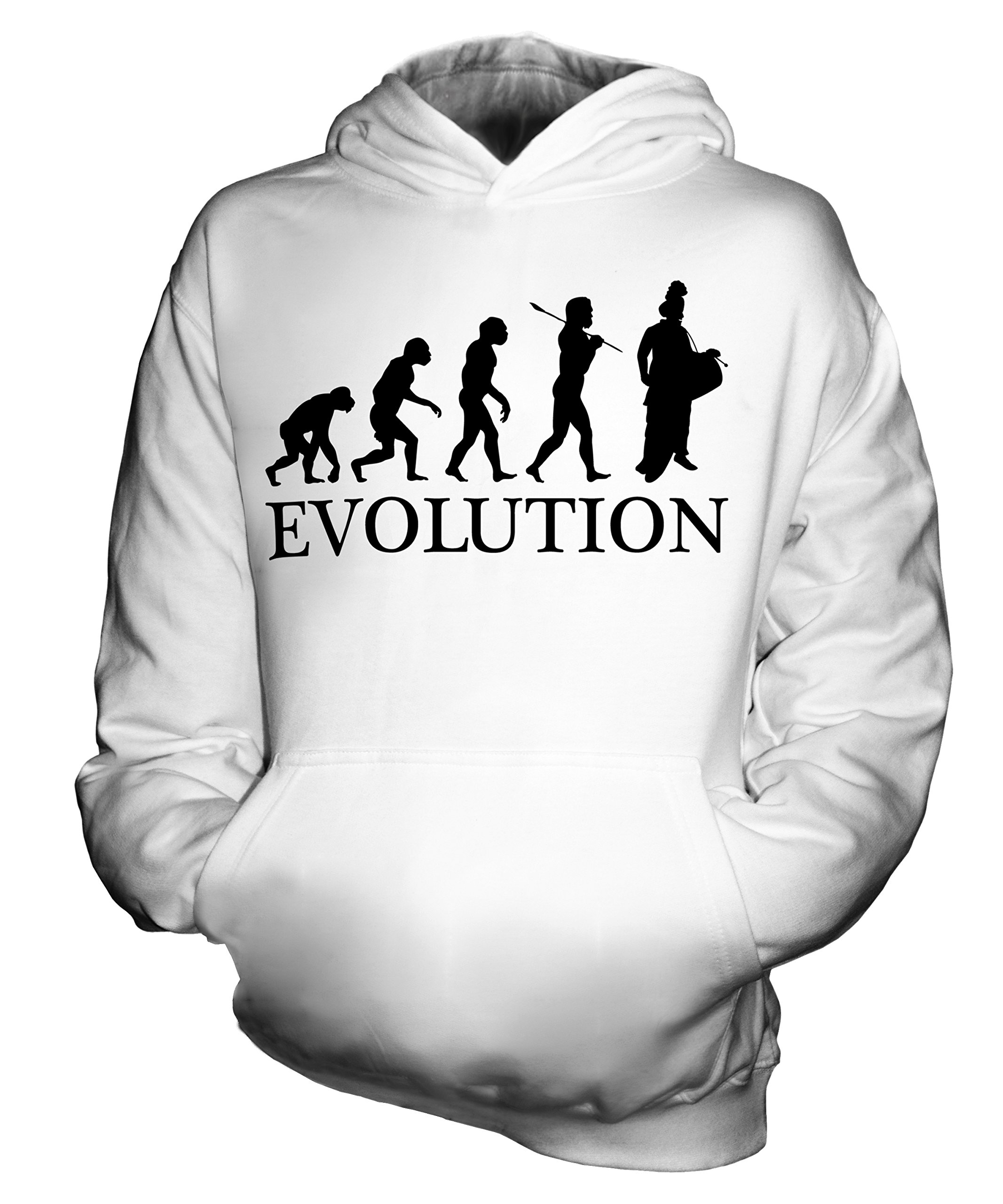 Candymix - Punjabi Drummer Evolution of Man - Unisex dziecięca bluza z kapturem dla chłopców dziewcząt dzieci małych dzieci sweter z kapturem top