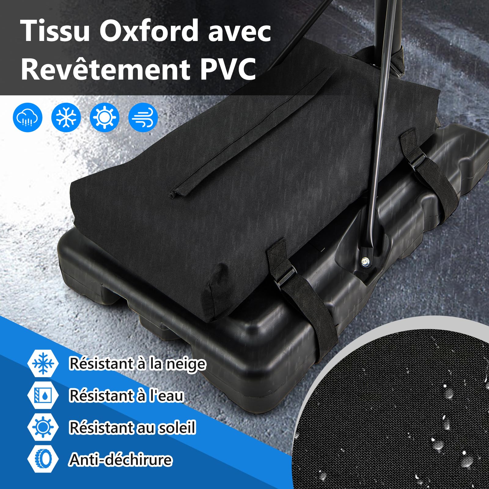 Sac Lesté GOPLUS Pour Panier De Basket – 136 Kg De Sable, Tissu Oxford Résistant, Intérieur/extérieur