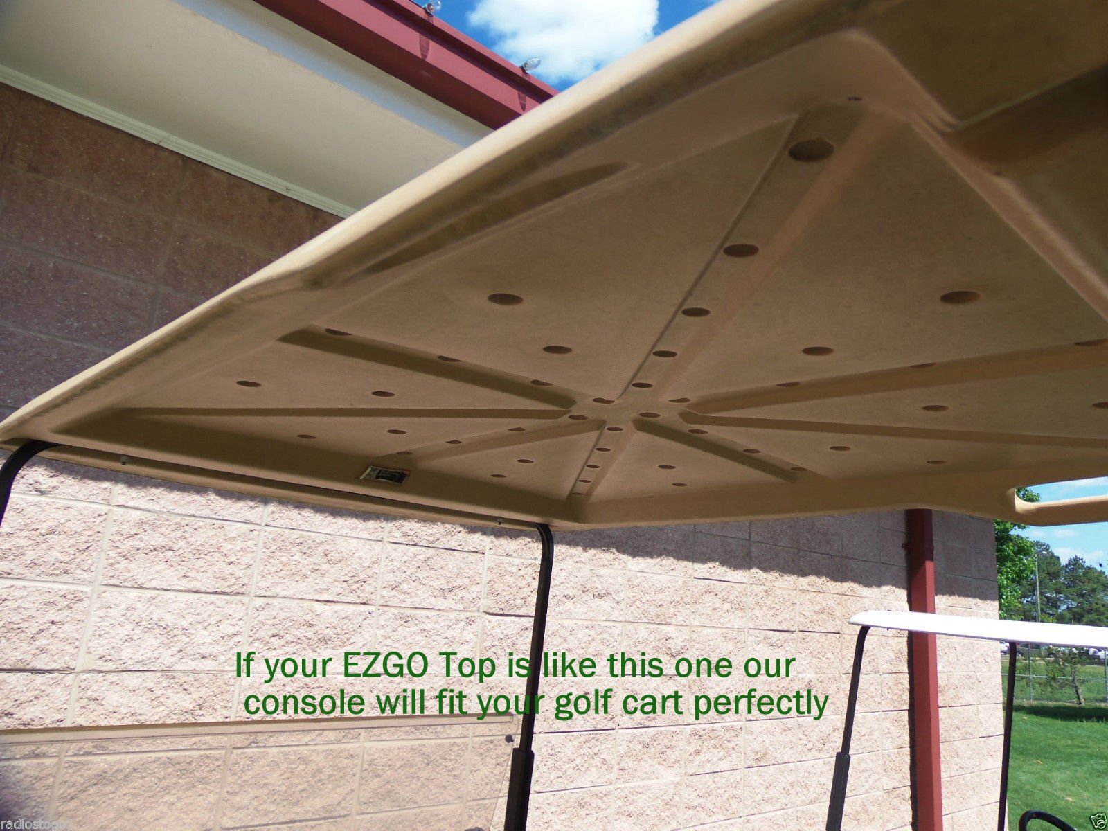 thunderbuckets EZ-GO TXT Textron Golf CART Overhead Stereo Console with Bluetooth