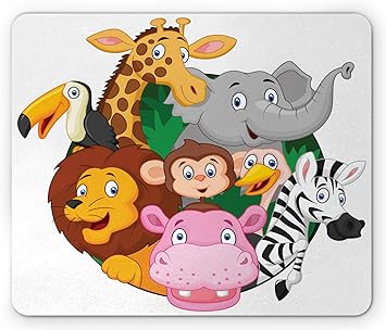 Amazon Com Ambesonne Cartoon Mouse Pad Exotic Savannah Animals All Together Comic Creature Zebra Friend Sketch Art Rectangle Non Slip Rubber Mousepad Standard Size Multicolor Office Products Amazon Com Ambesonne Cartoon Mouse Pad Exotic Savannah Animals All Together Comic Creature Zebra Friend Sketch Art Rectangle Non Slip Rubber Mousepad Standard Size Multicolor Office Products