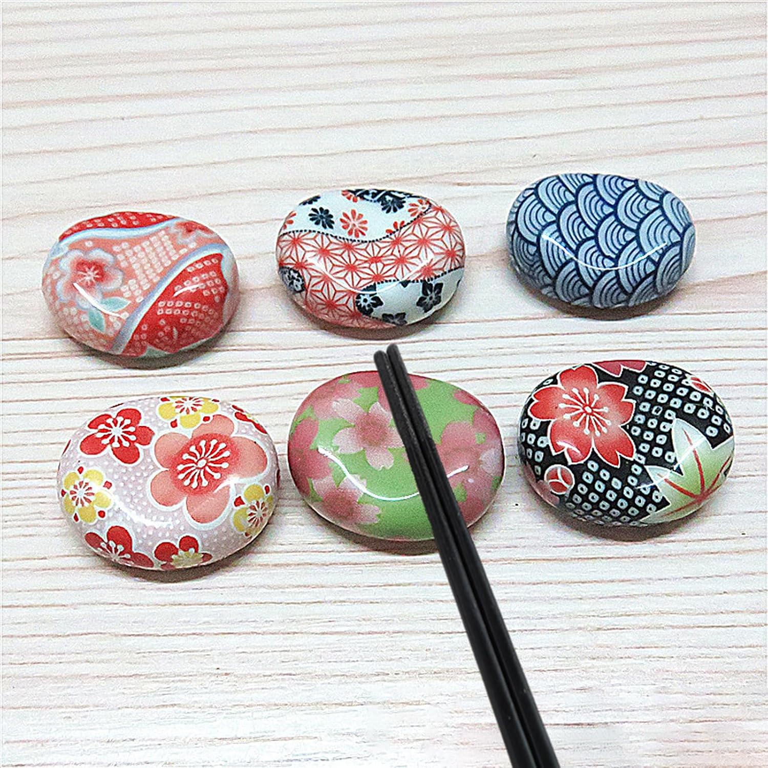 Chopstick Rest Chopsticks Holders Ceramic 5/9 Pcs Japanese Knife for Home Kitchen Restaurant Party Use