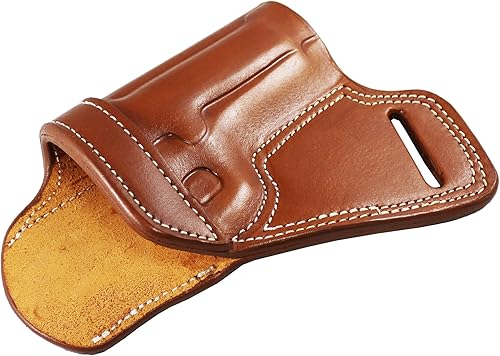 Miniatura 10 de YT HOBBY Funda de cuero hecha a mano de primera calidad con espalda pequeña para pistola SOB