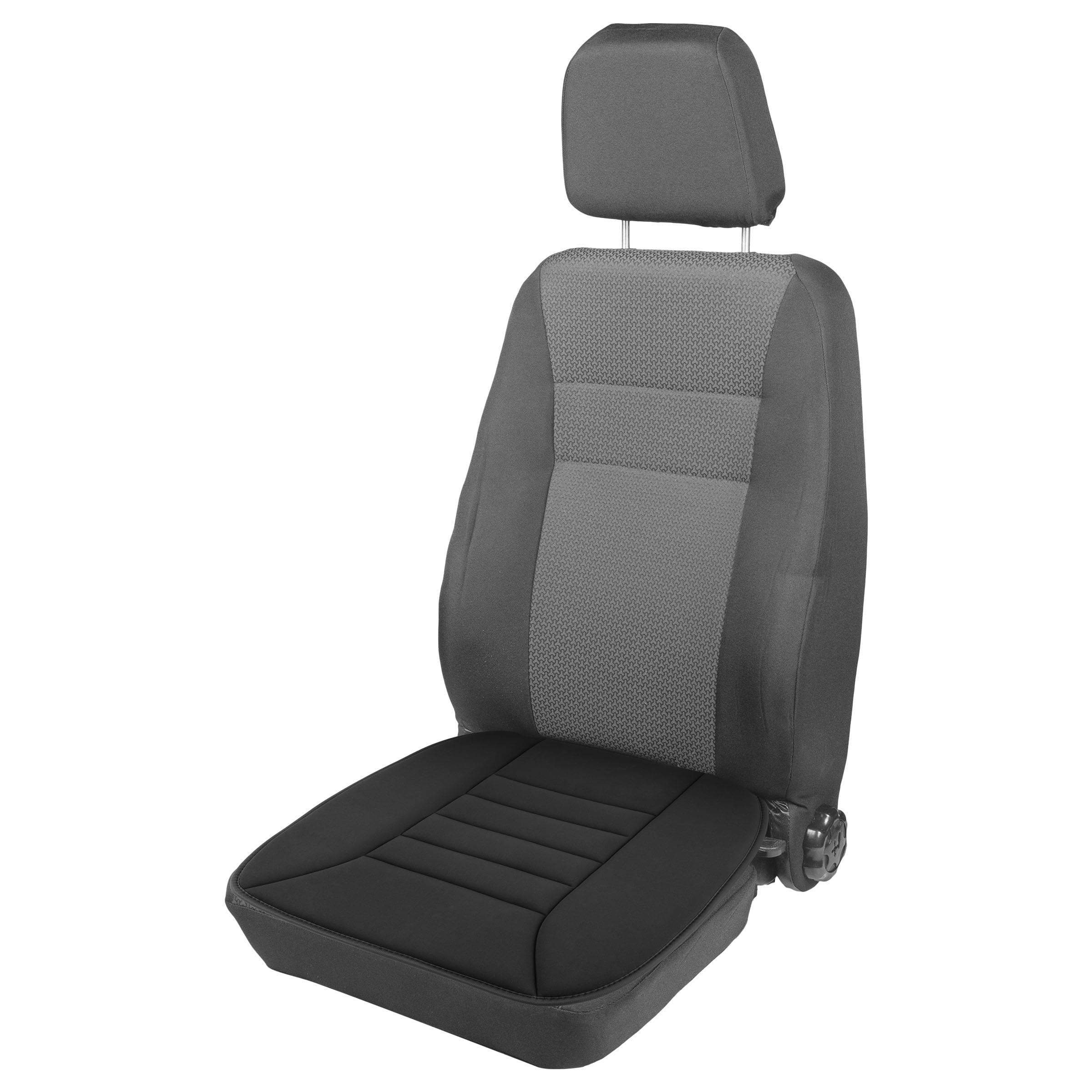 Car Seat Cushion - 1 2-Inch-Thick Memory Foam Seat Pad with Plastic Anchors and Non-Slip Bottom for Auto